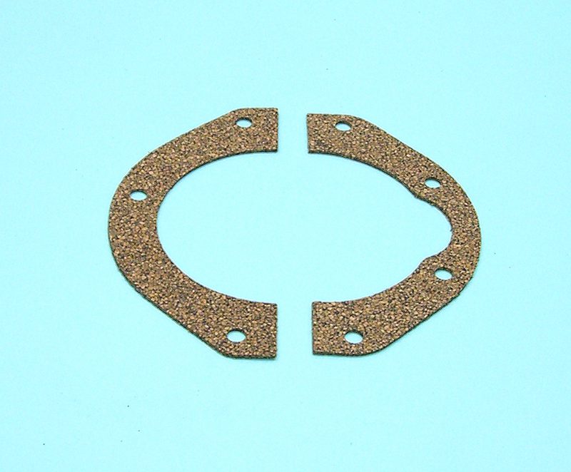 A pair of cork gaskets for the front brake disc.