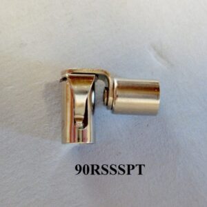 A close up of rajah style right angle spark plug terminal