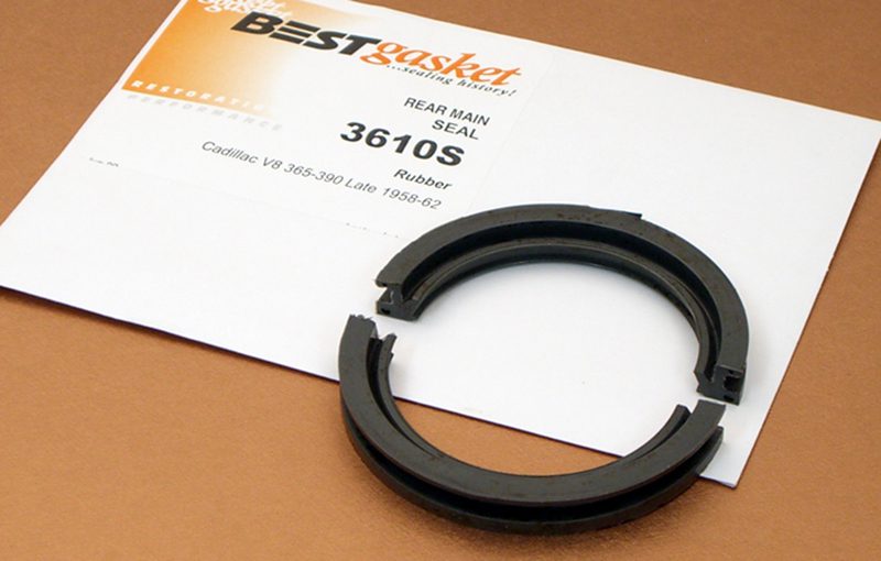 A pair of rubber seals on a piece of paper.
