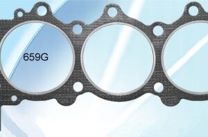 A set of cylinder head gaskets for a toyota corolla.
