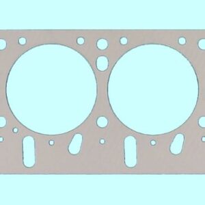 A set of four gaskets on a blue background.