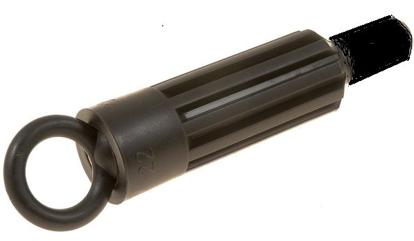 A black plastic 1925-62 Chevy clutch disc installation tool with a black handle.