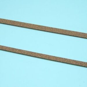 A 1935-36 Chevrolet Master valve cover gasket set on a blue background.