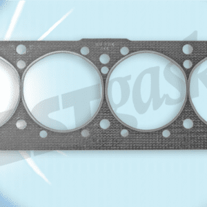 A 1967-79 Pontiac V8 400, 428, 455 4.250" bore head gasket on a blue background.