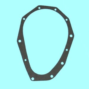 A gasket on a blue background.