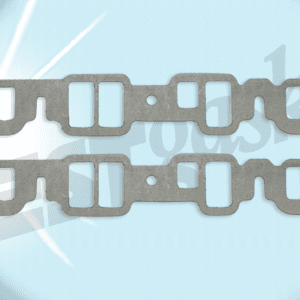 Two 1964-67 Buick V6 intake manifold gasket sets on a blue background.