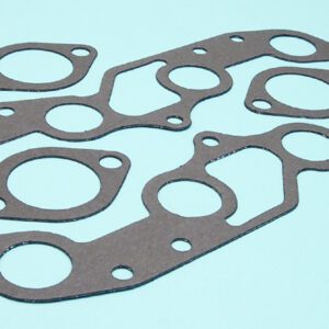 A set of gaskets on a blue background.