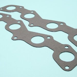 A pair of gaskets on a blue background.