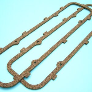 A pair of 1961-67 Buick, Pontiac valve cover gasket set on a blue background.