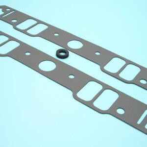 A pair of gaskets on a blue background.
