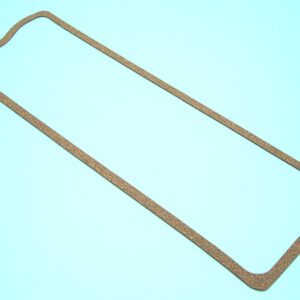A brown gasket on a blue background.