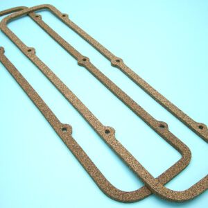 A pair of gaskets on a blue background.