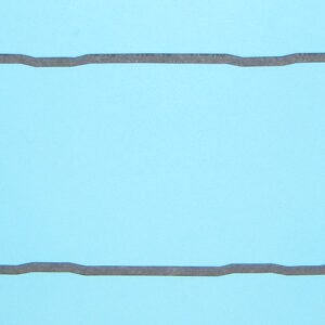 A gasket on a blue background.