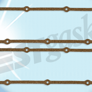 A pair of gaskets on a blue background.