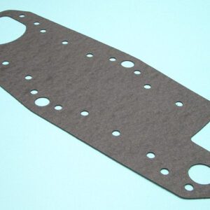 A gasket plate with holes on it.