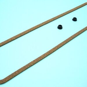 A rubber gasket on a blue surface.