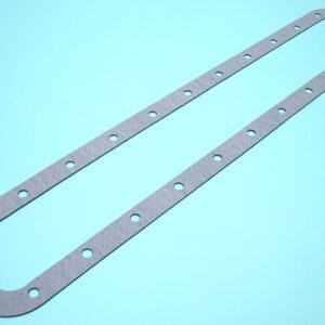A gasket with holes on a blue background.