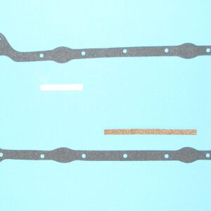 A pair of gaskets on a blue background.