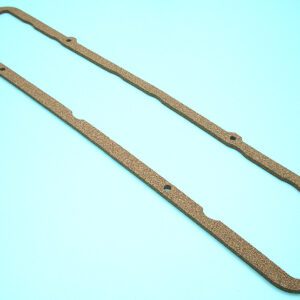 A tan gasket on a blue background.