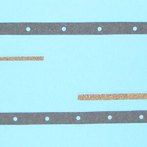A pair of gaskets on a blue background.
