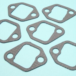 A set of gaskets on a blue background.