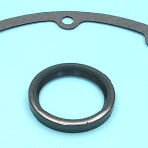 A gasket and ring set on a blue background.