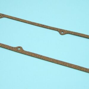 A Packard V8 320-352-374 1955-56 PUSH ROD/VALLEY COVER GASKET SET on a blue background.